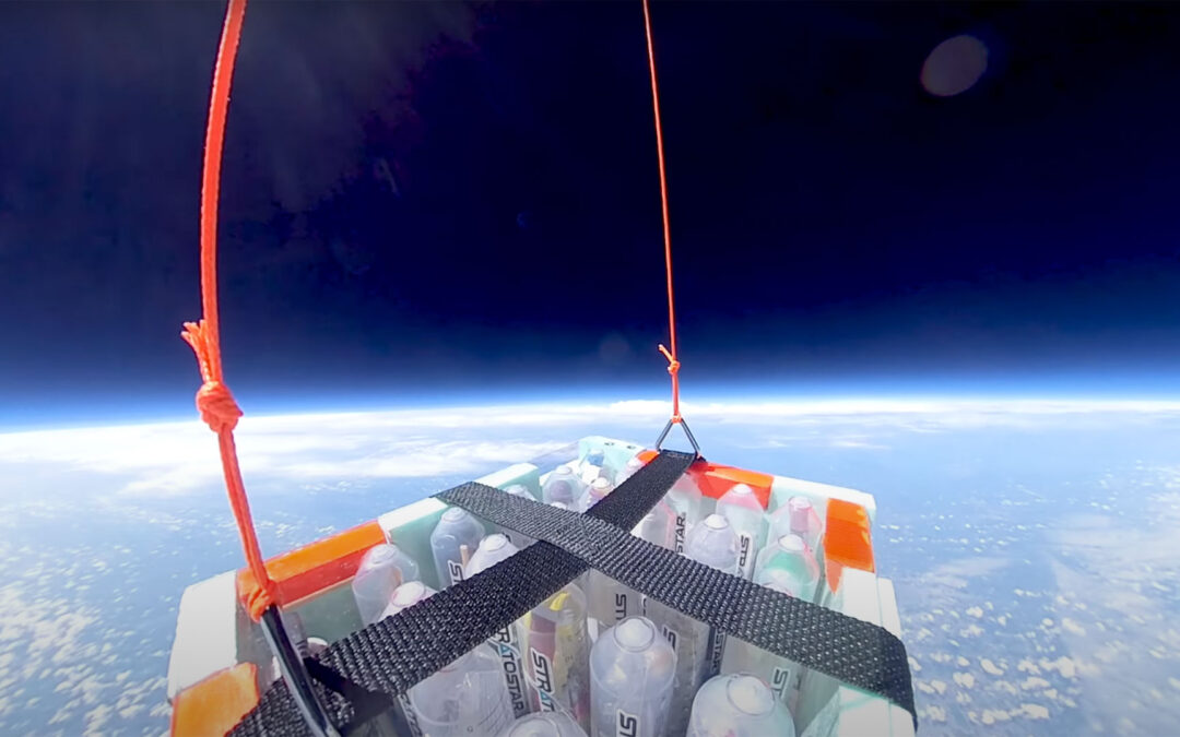 weather balloon experiments before balloon pops